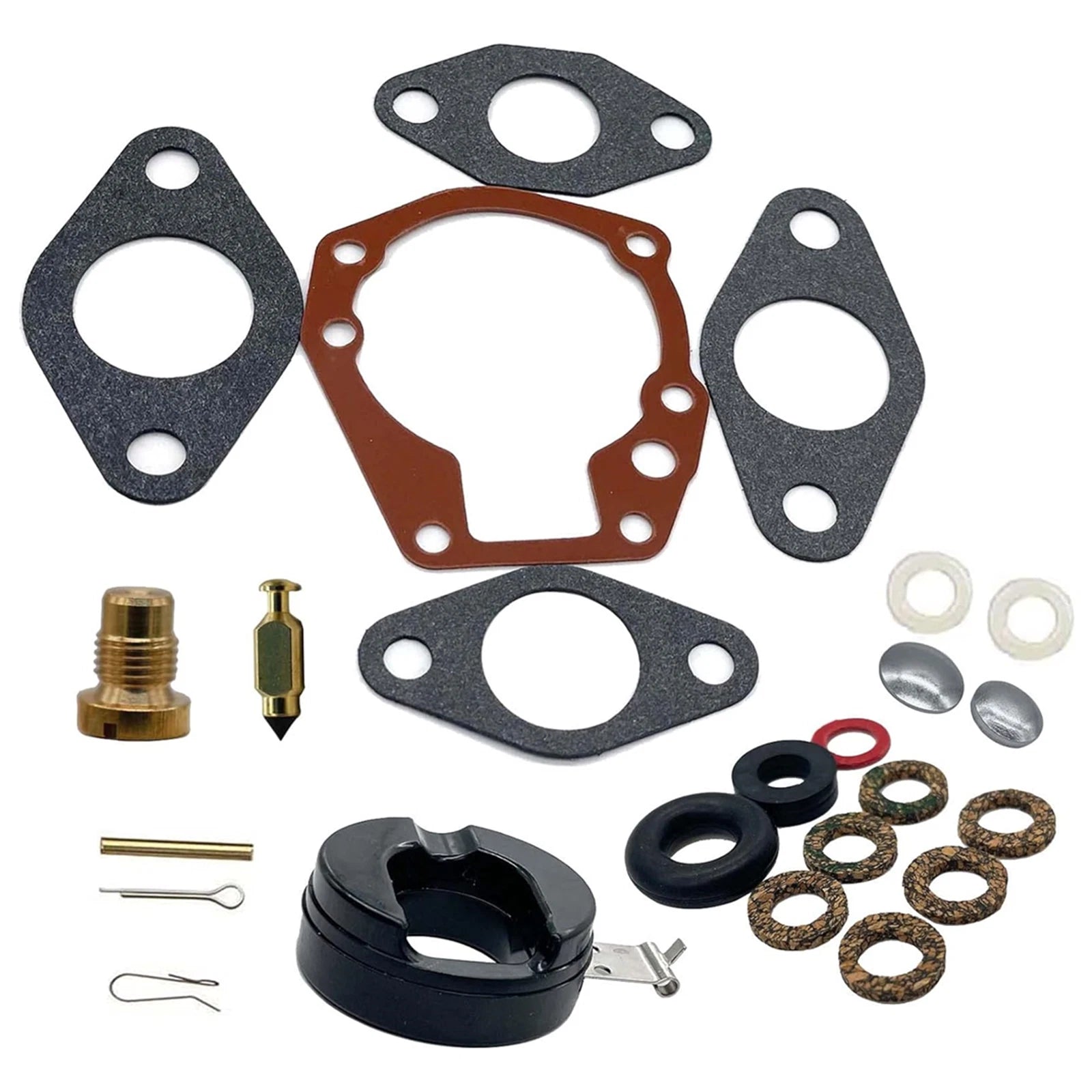 For Johnson Evinrude 5HP 5.5HP 6HP 7.5HP 10HP 15HP Carburetor Kit with Float