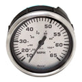 Faria Boat Speedometer Gauge SE9970 - Spun Silver Oversized 65 MPH