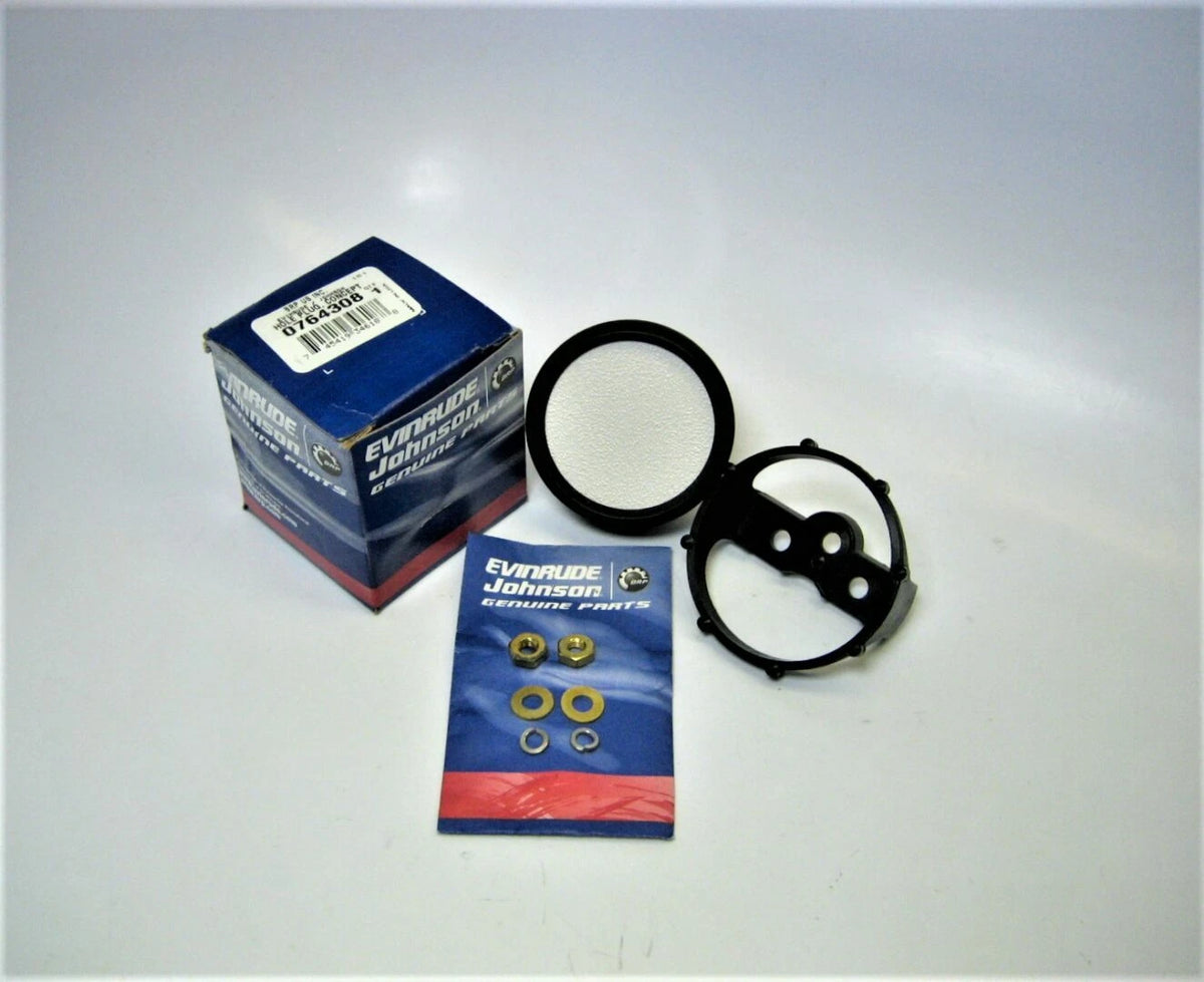 Evinrude Johnson 0764308 OEM OMC 2" Concept Hole Plug Bezel Blank Gauge