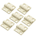 Boat Butt Hinge - 1 1/2 X 1 3/8 Inch Plastic Off-White (set of 6)