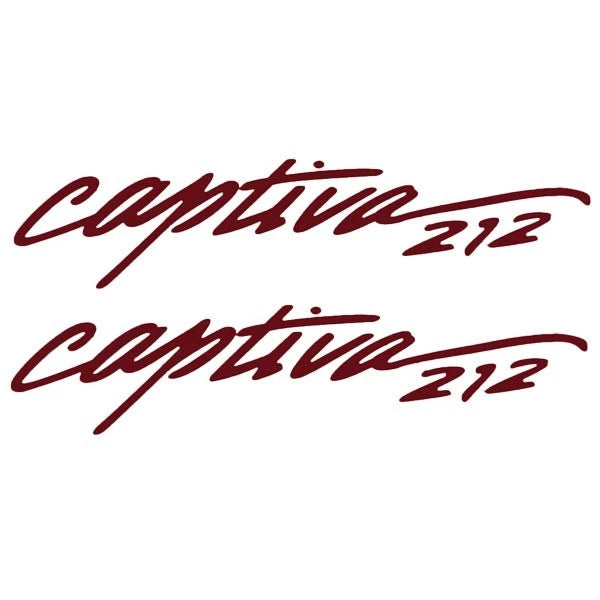 Rinker Boat Decal 779291 - Captiva 212 Burgundy VS812302-01-BG (pair)