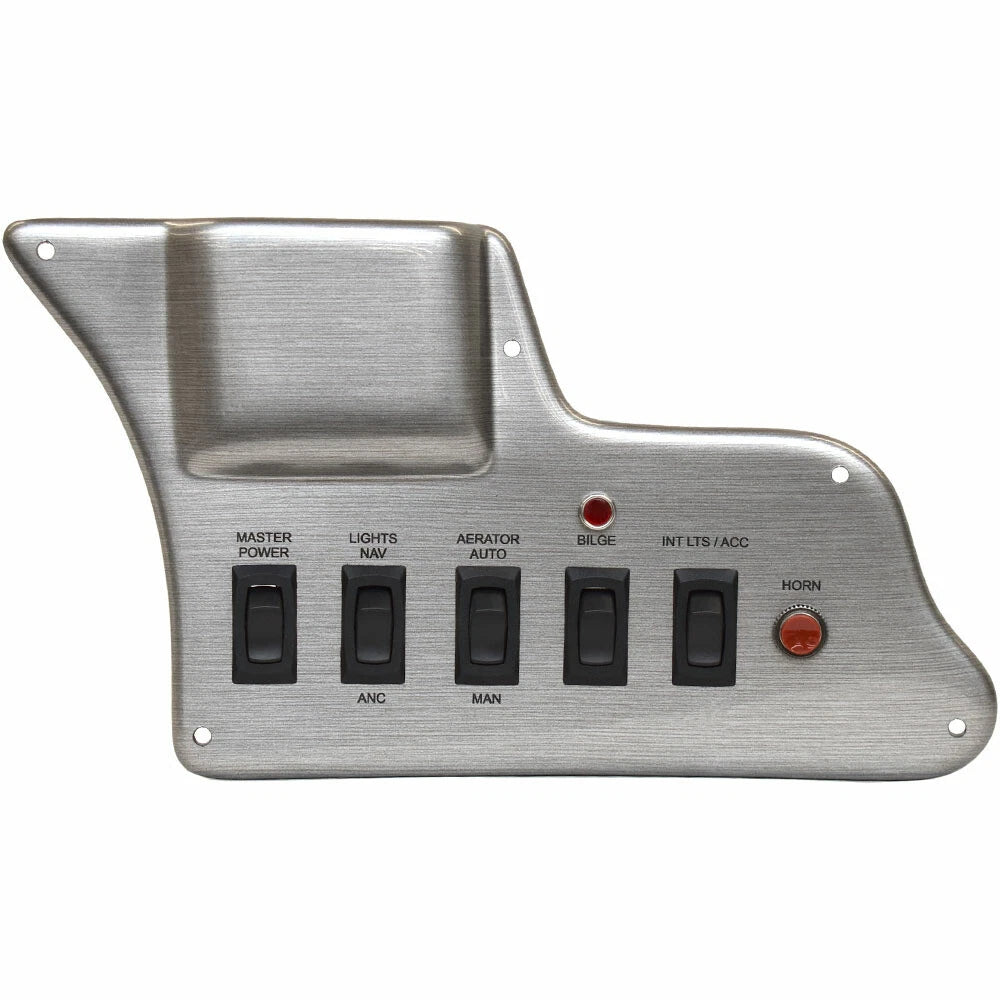 Lund Boat Switch Dash Panel 2397683 - Rebel Master Power Silver