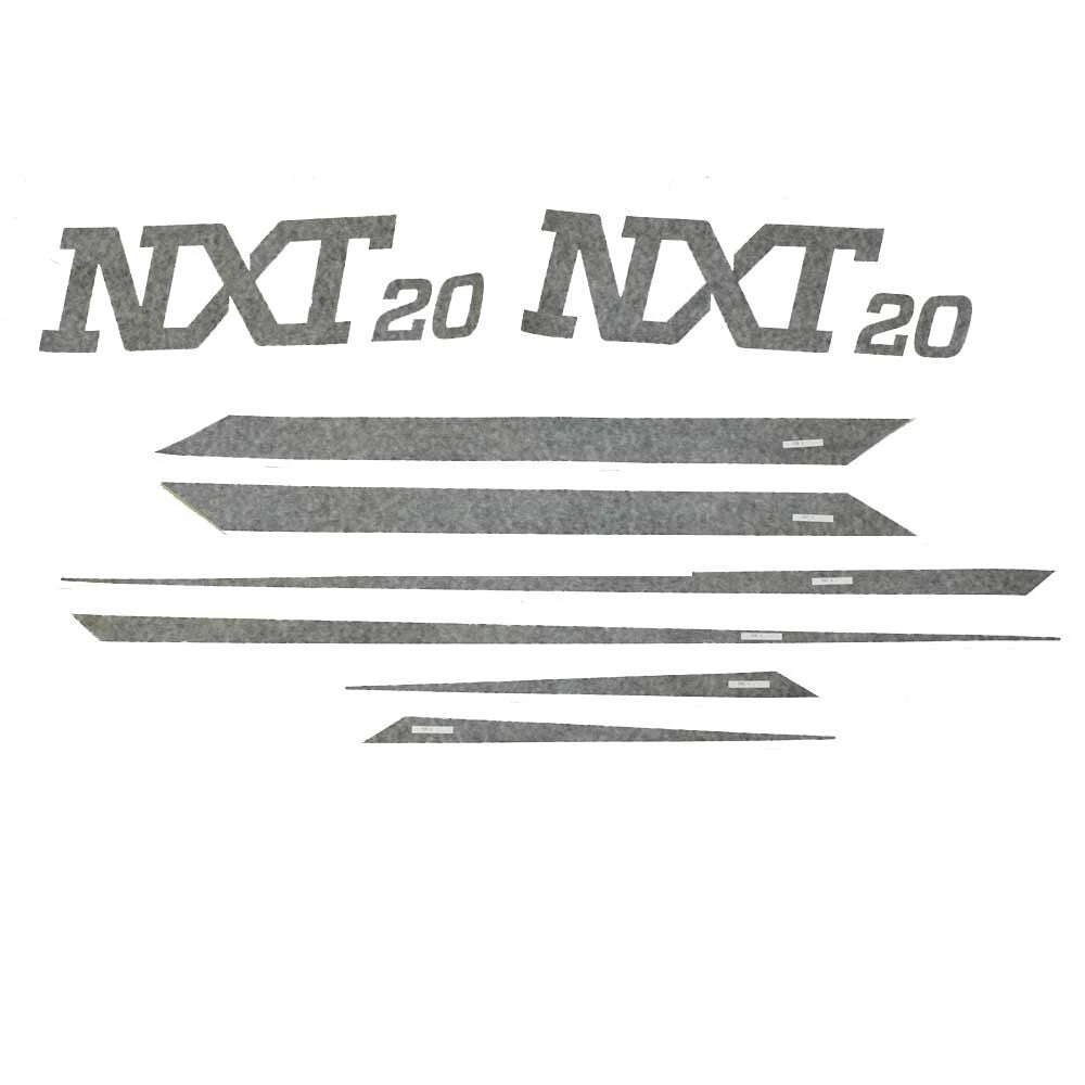 MasterCraft Boat Decal Kit 750182A - NXT20 Black (8 Piece)