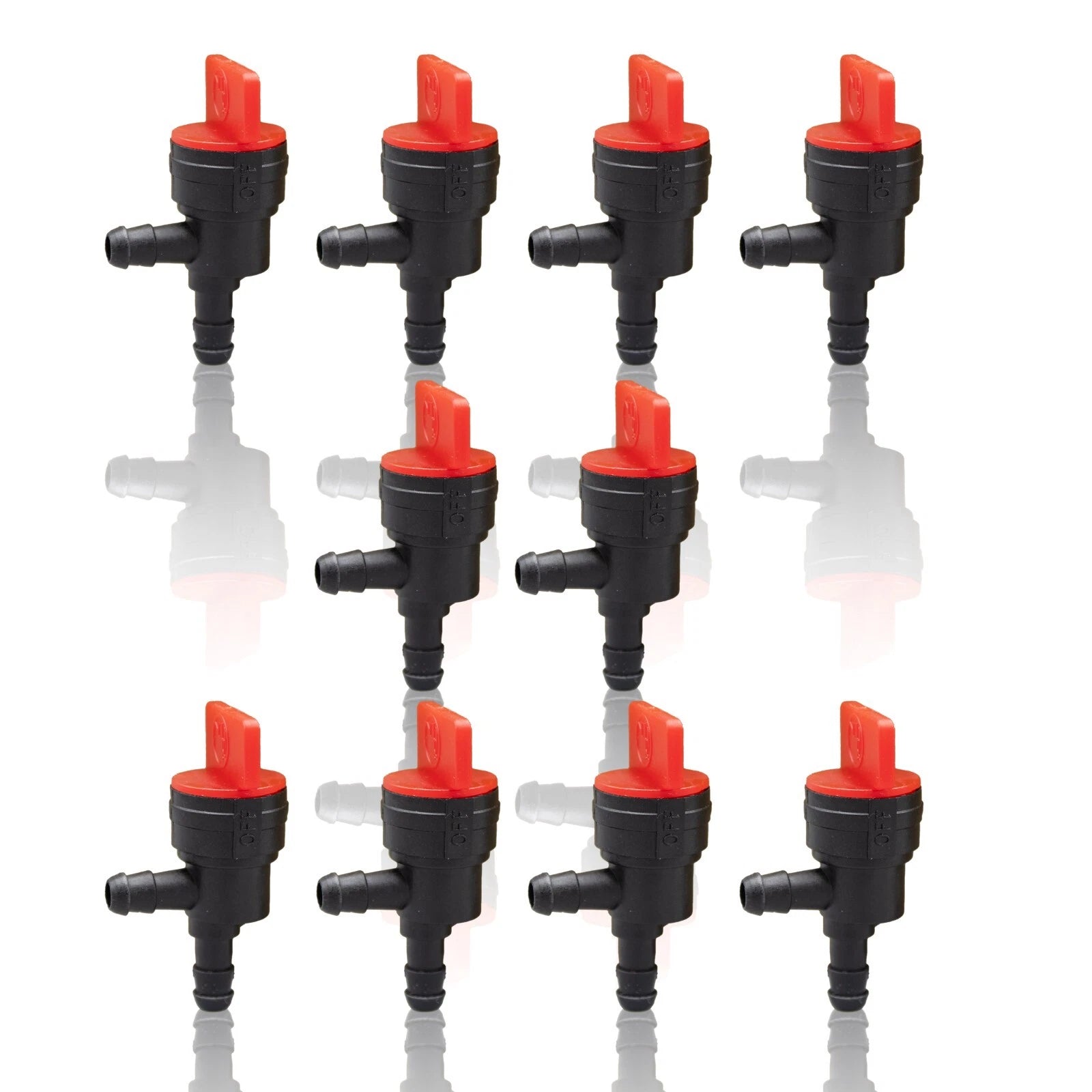 10 Pcs 1/4" InLine Straight Fuel Gas Cut-Off/Shut-O Ff Outdoor Small Engine Valve