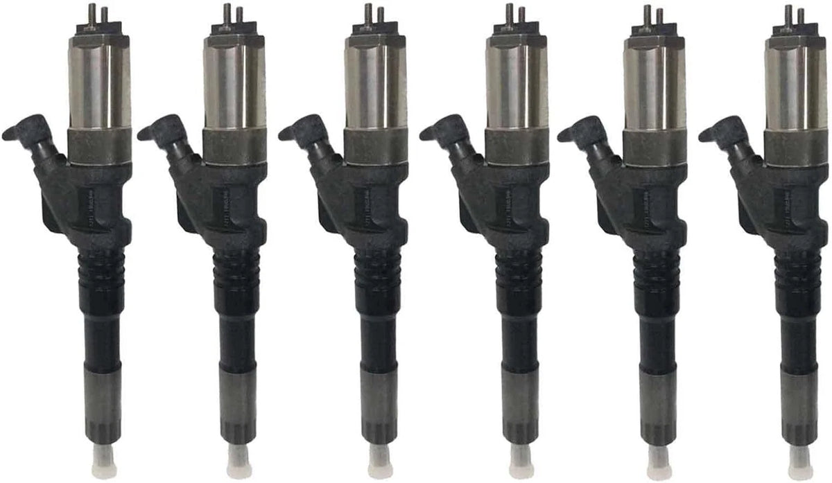 6pcs Common Rail Injector 6156-11-3100 095000-0800 for Komatsu SAA6D125E-3