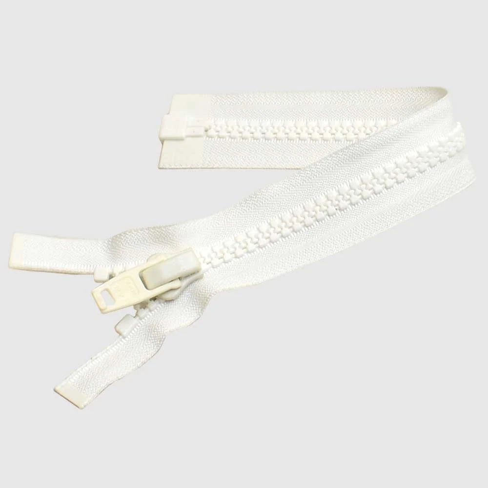 YKK Fastening Boat Separating Zipper - 12 Inch White