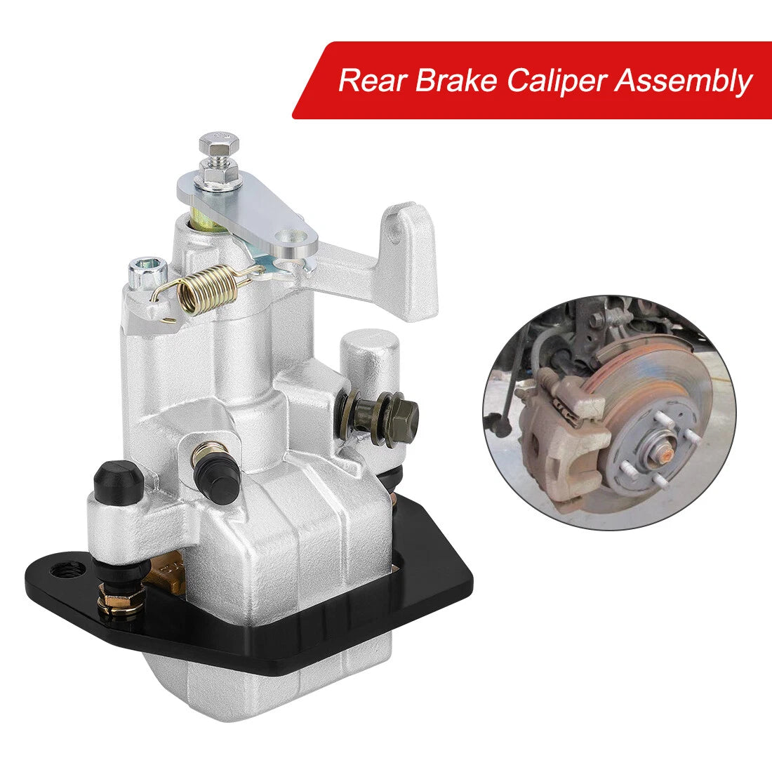 Rear Brake Caliper & Pads for Yamaha YXR660F 4x4 Rhino 660 2004 2006 2007