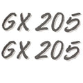 Glastron Boat Model Decals 05724391 - GX 205 Gray Stickers (pair)