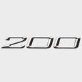 Striper Boat Raised Decal 8154003 - 200 Silver 7 3/8 X 1 1/4 Inch
