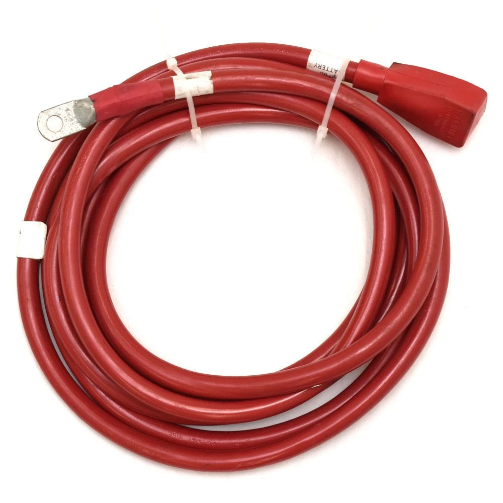 Boat Battery Cable - 2/0 AWG 14 Foot Red 3/8 Inch Lug - Terminal