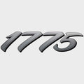Lund Boat Decal 2022662 - 1775 Metallic Silver Black 7 3/4 X 1 7/8 Inch