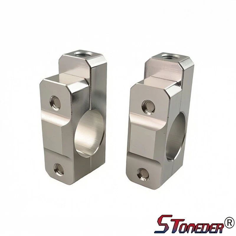 STONEDER 8mm Rear Mirror Bracket Mount Holder for 7/8" Handlebar Motorcycles