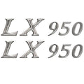 Larson Boat Raised Decals 8624-3395 - LX 950 Silver 8 1/4 Inch (pair)