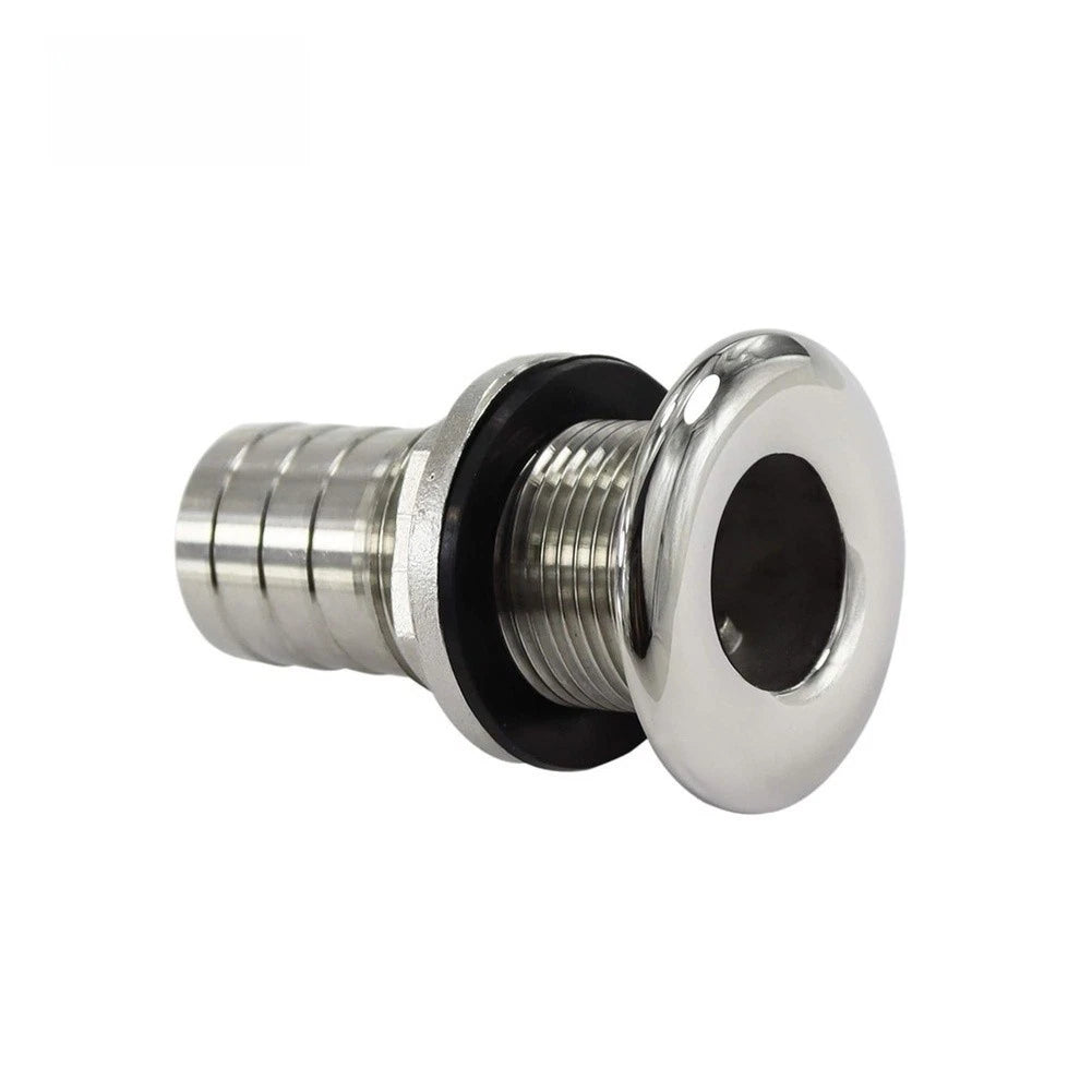 Boat Outlet Vent 316 Stainless Steel Marine Grade Barbed Half Thread Drain