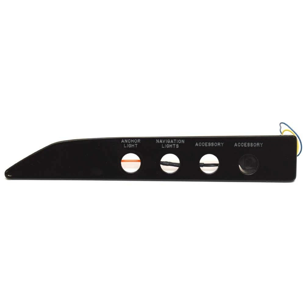 Cobalt Boat Blank Switch Panel 503013 - Backlit Acrylic Black