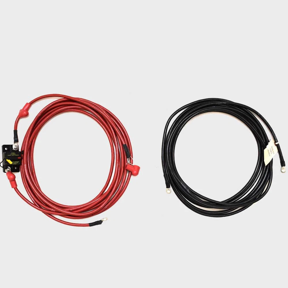 Rinker Boat Battery Cables 437089 - 80A 48V 4 AWG Red Black (set of 2)