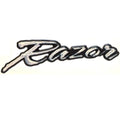 Crownline Boat Raised Decal - Razor 8 1/4 X 2 1/2 Inch Black - White