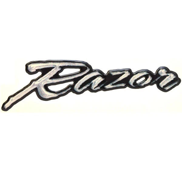 Crownline Boat Raised Decal - Razor 8 1/4 X 2 1/2 Inch Black - White