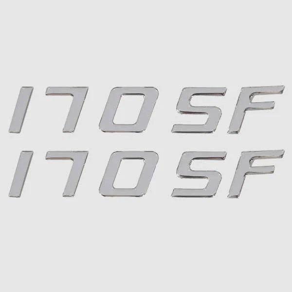 Sea Ray Boat Raised Decal 2065344 - 170 SF Silver 147303-01 (pair)