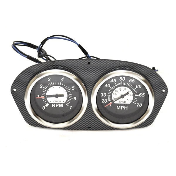 Lund Boat Gauge Panel 2136486 - Sterling Black 9 1/4 X 4 5/8 Inch