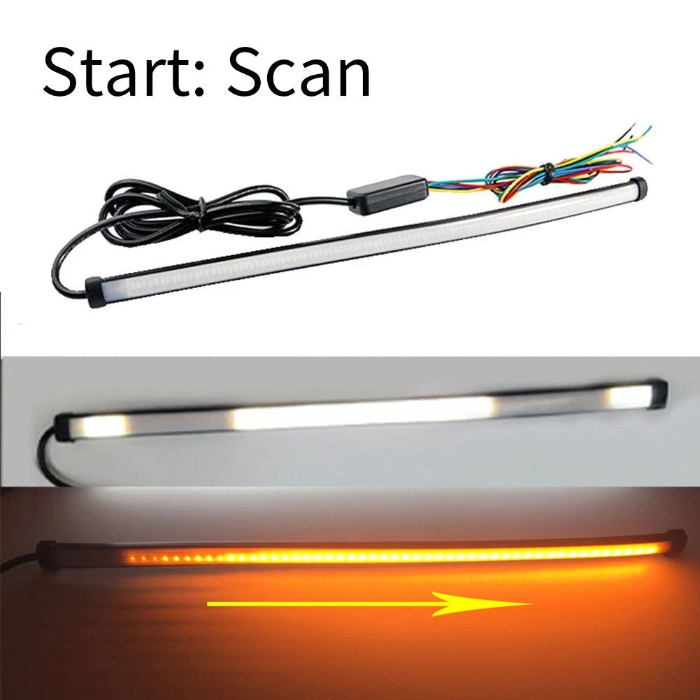 Stylish 20CM Motorcycle Stop Light for Optimal Rear End Collision Prevention