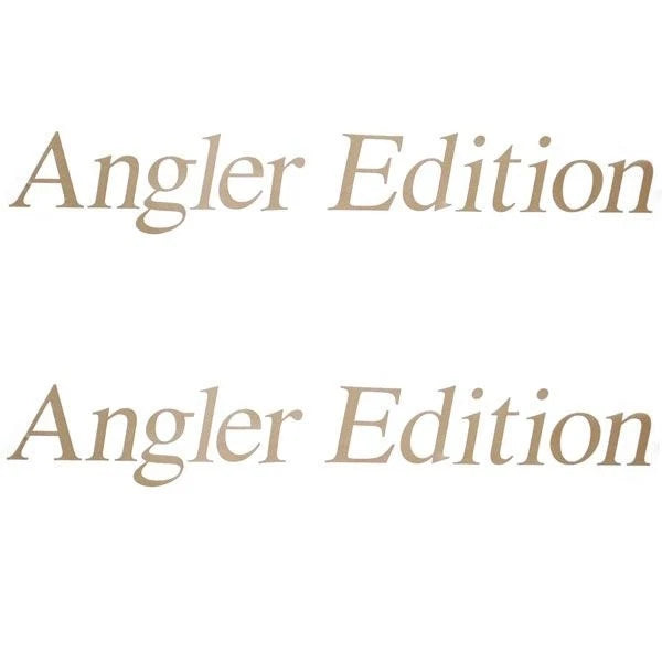 Crestliner Angler Edition Vinyl Boat Decals Pair