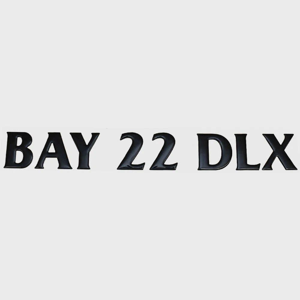 G3 Boat Raised Emblem Decal 73405437 - Bay 22 DLX Sticker Black