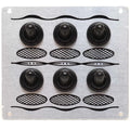 Whitecap Boat Switch Panel S-8096 - 6 Toggle 4 1/4 X 3 3/4 Inch