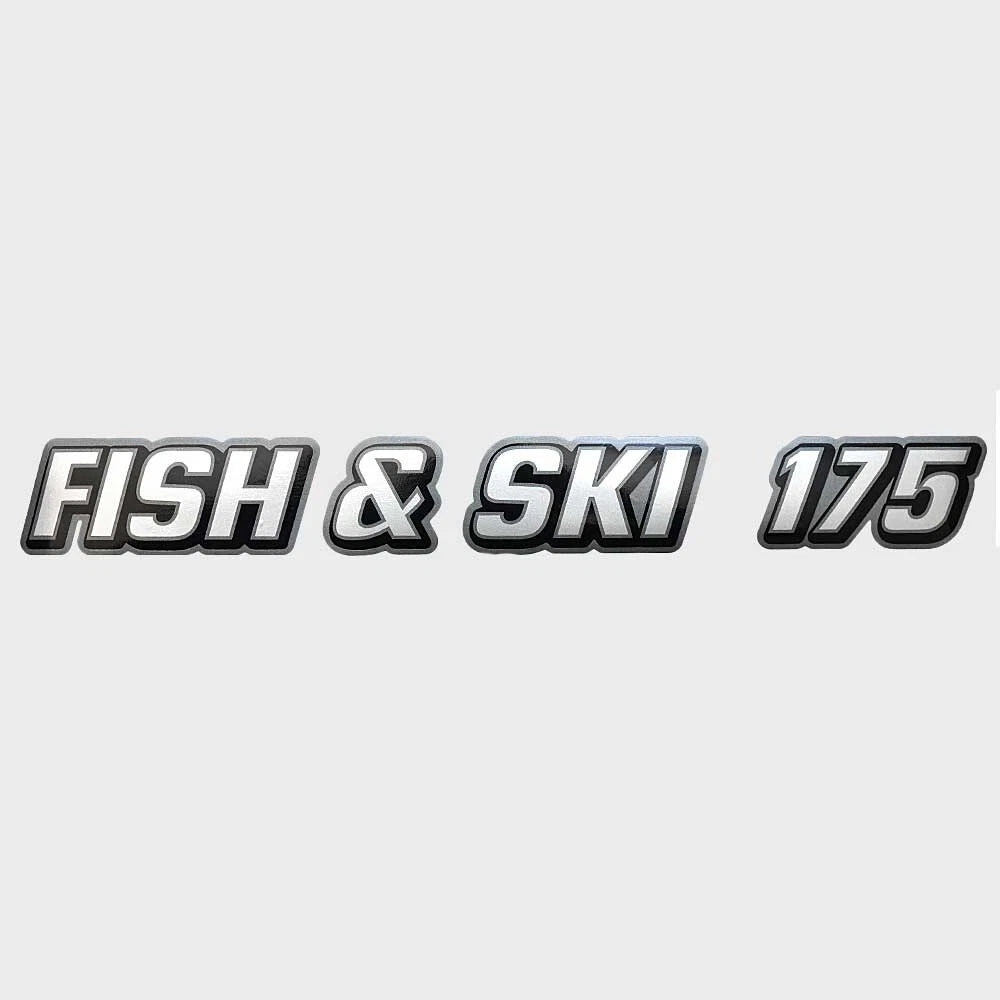 Lowe Boat Model Decal 2084954 - Fish and Ski 175 Silver Black Sticker