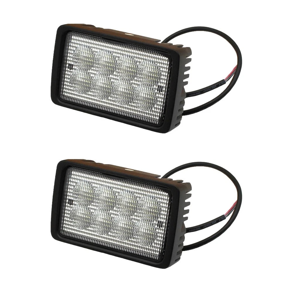 2 Pack: Rectangle LED Flood Work Lamp Fits Case/Internati Onal Harvester