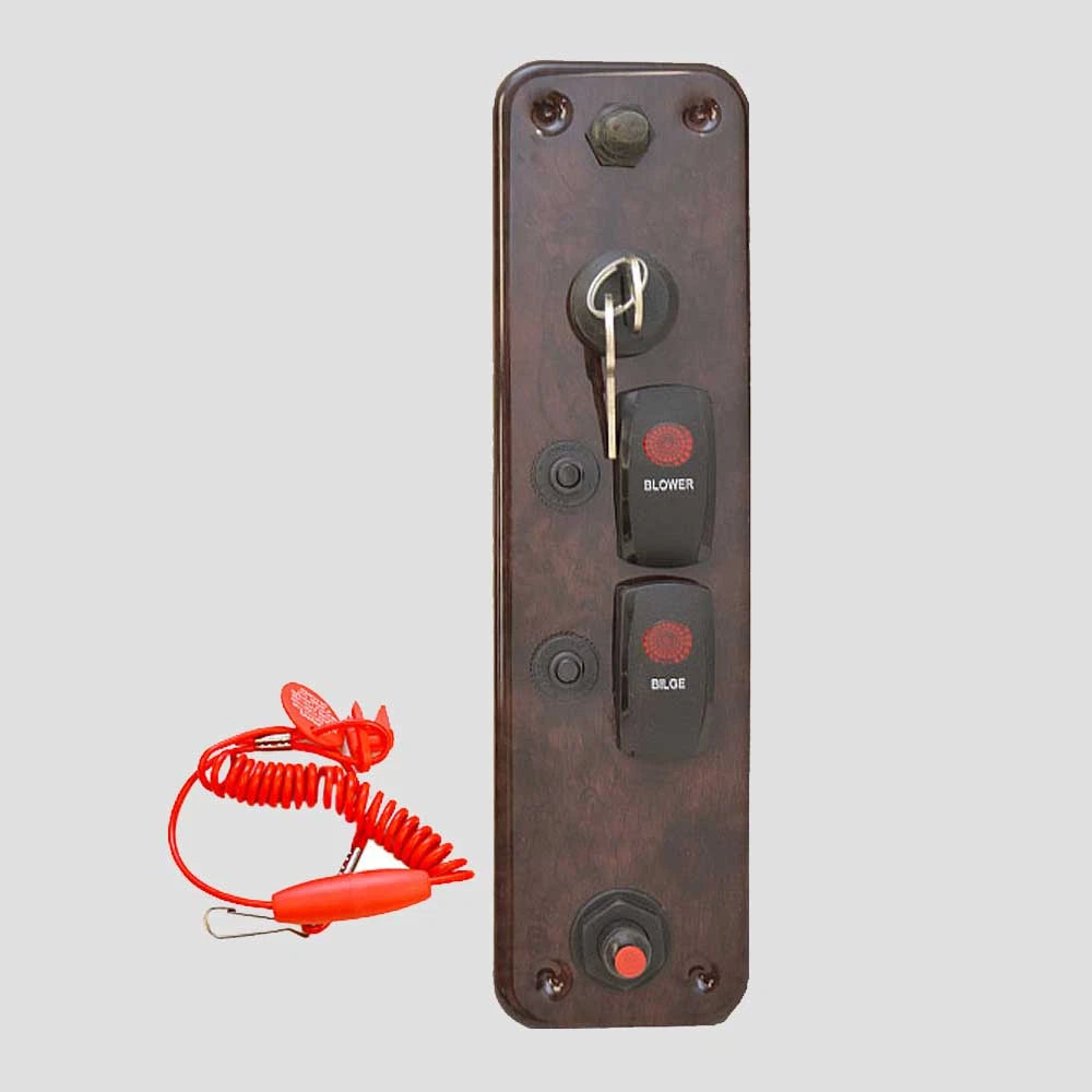 Premier Boat Ignition Switch Panel 70001991 - Plastic 10 1/4 X 2 3/4 Inch