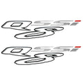 Tahoe Boat Raised Decals 166007 - Q8 SSI Silver White Stickers (pair)