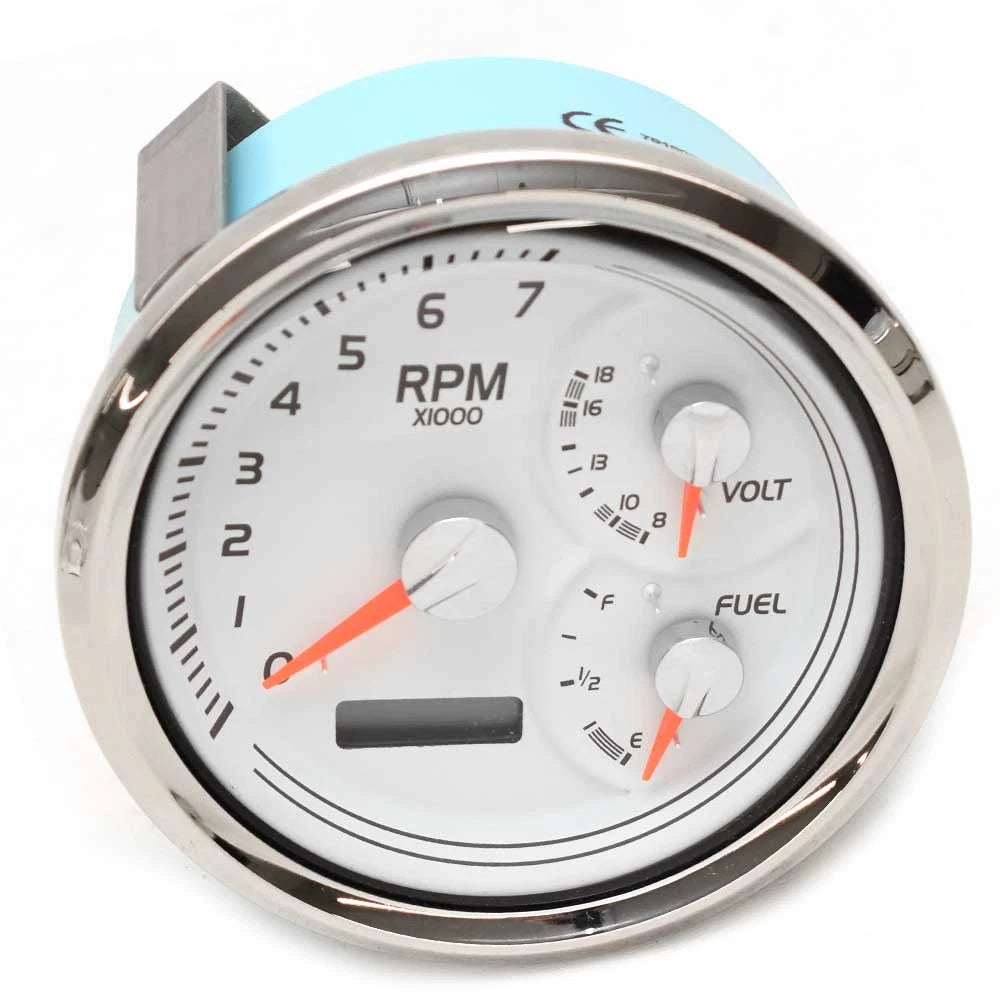 Veethree Boat Multifunction Gauge 781800PDFB - 4 1/4 Inch DeepVee