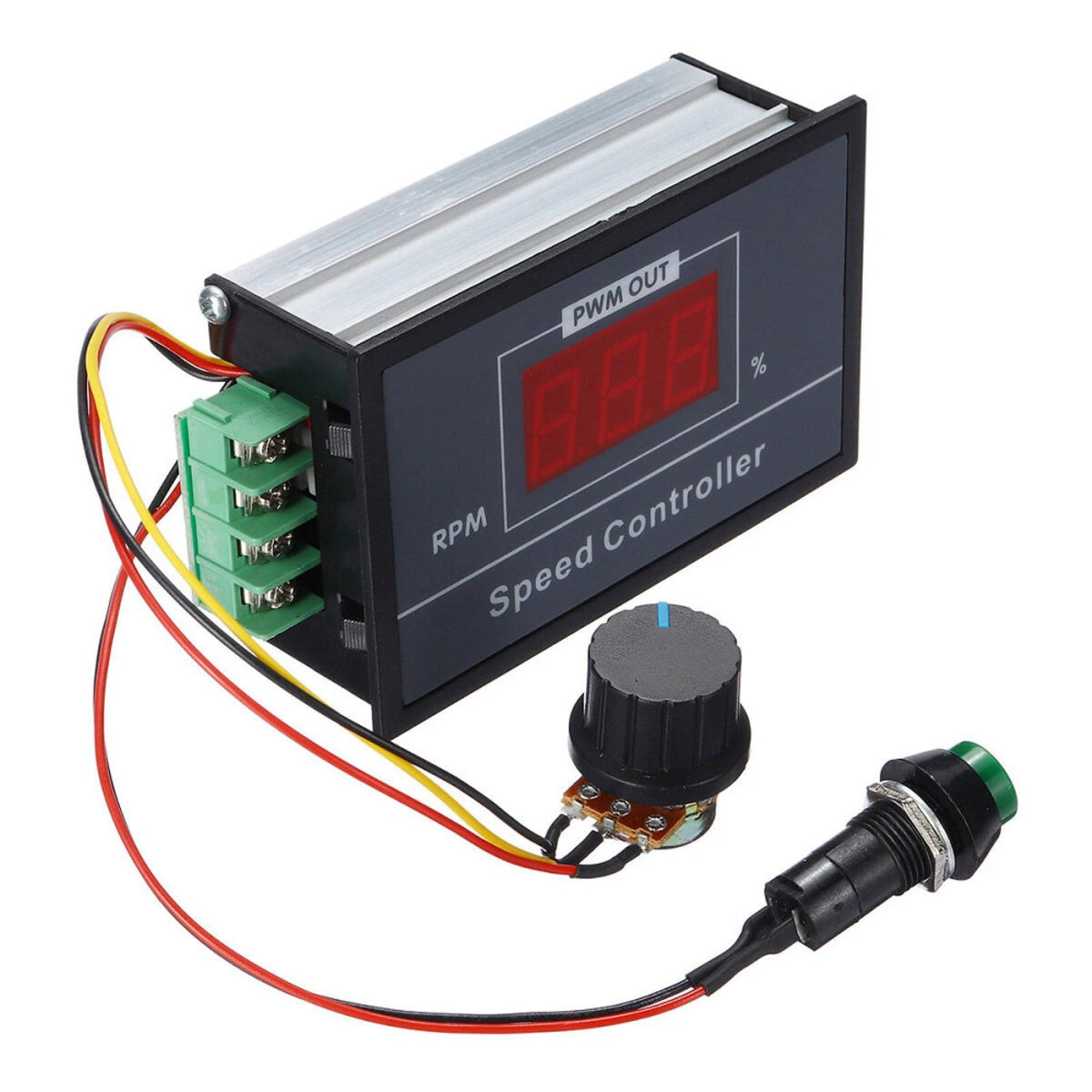 PWM DC 6-60V 30A Motor Speed Control Module with Potentiometer & Stop Switch