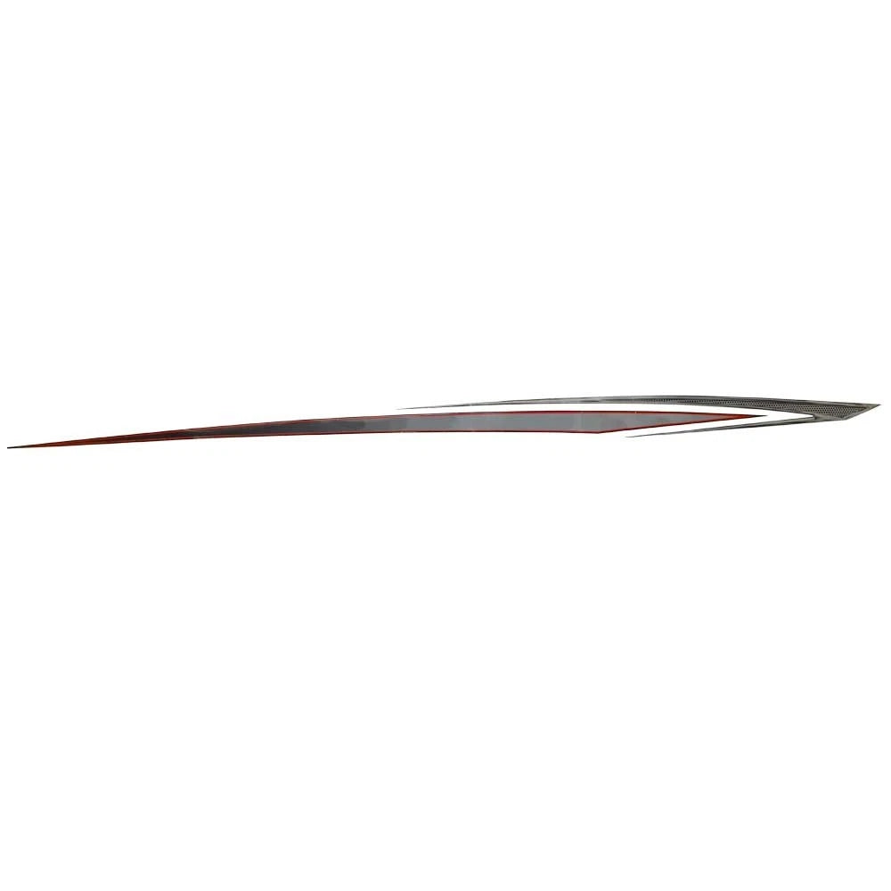 Boat Graphic Decal - 126 5/8 X 5 1/2 Inch Gray Red Black