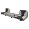 G3 Boat Flip Deck Seat 73291015 - Transom Bench 68 7/8 Inch Gray Black