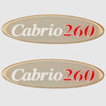 Larson Boat Foam Filled Decals 0572732 - 6 3/8 Inch Cabrio 260 (pair)