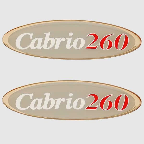 Larson Boat Foam Filled Decals 0572732 - 6 3/8 Inch Cabrio 260 (pair)