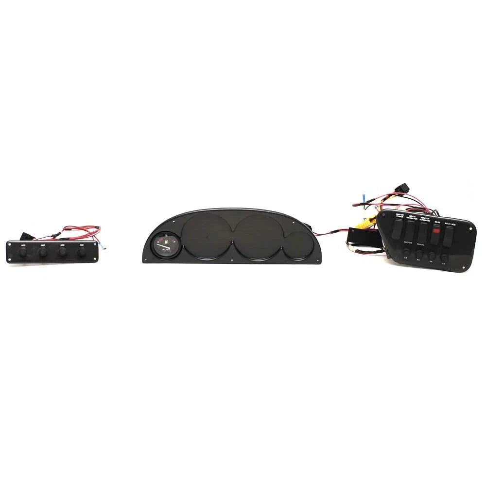 Lund Boat Dash Panels 2117353 - with Mercury Fuel Gauge Graphite (3PC)