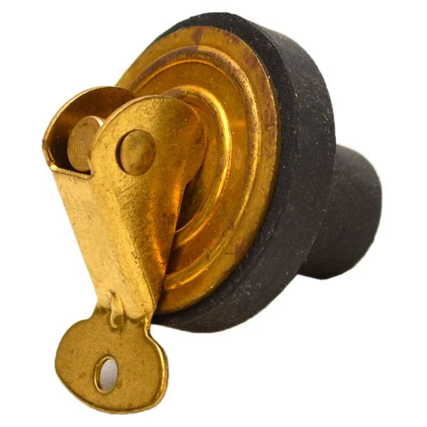 Sea Sense Boat Drain Plug - 1/2 Inch Livewell Baitwell Brass