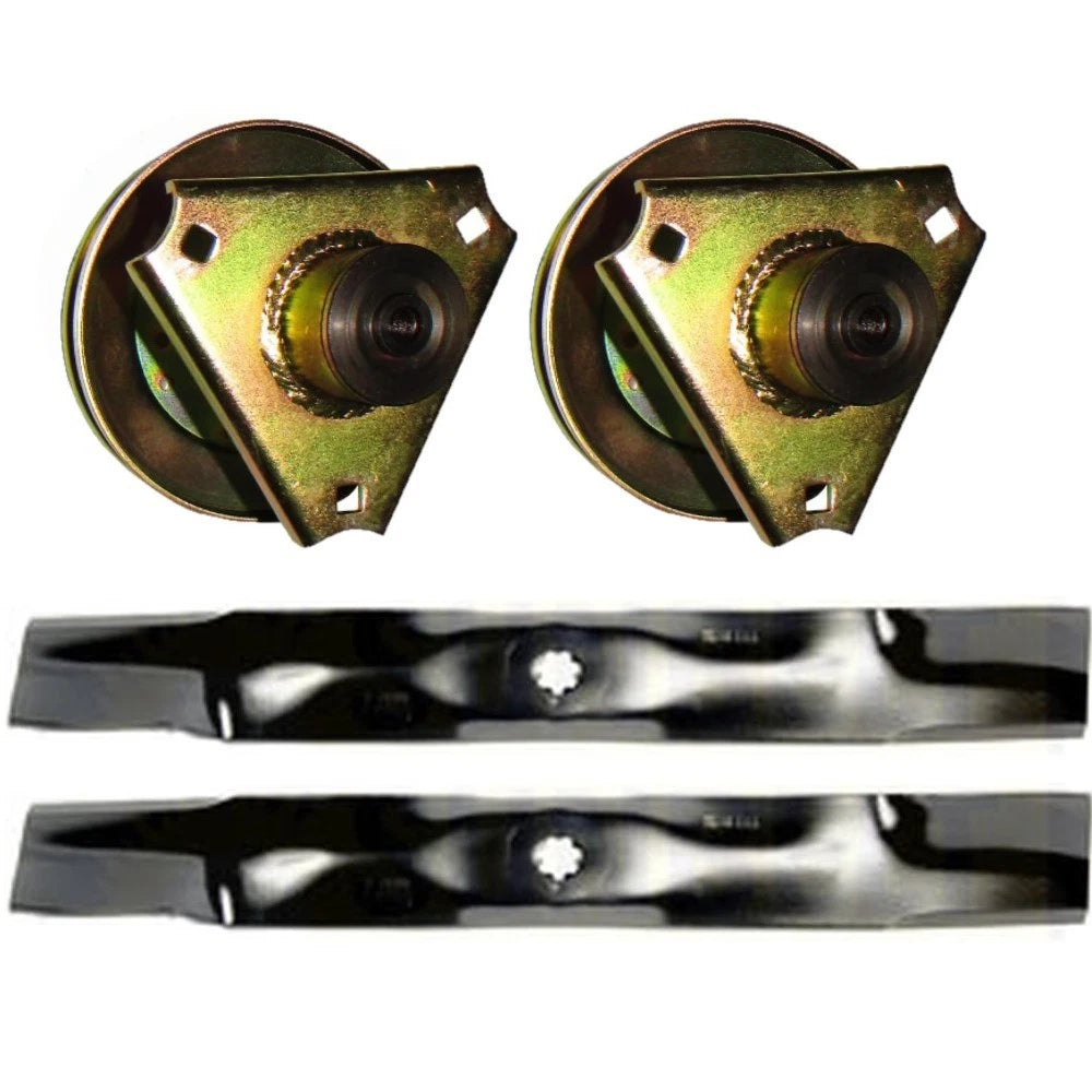 Spindle Assembly & Bagging Blade Kit Fits John Deere AM126225 GY00038 AM137327