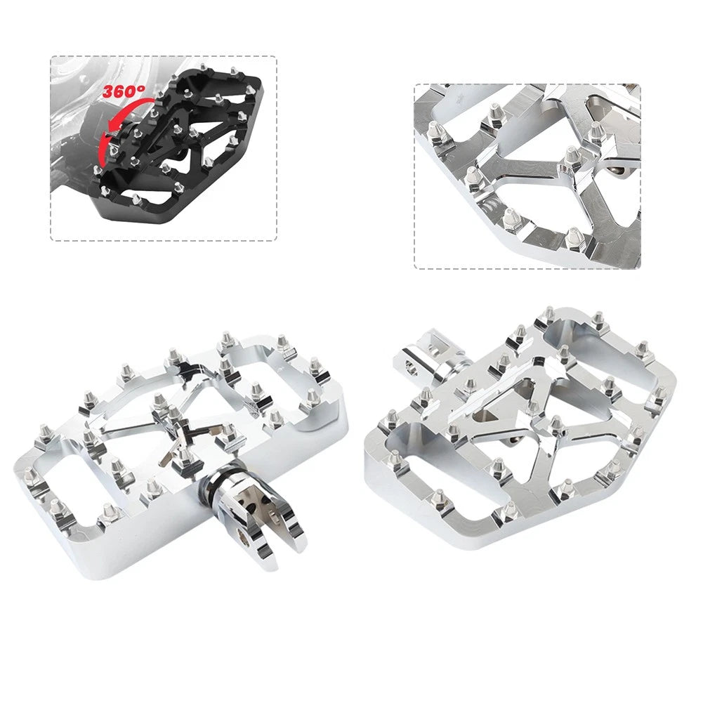 Pair Chrome Front FootPeg Rider Pedal for Harley Breakout 114 FXBRS 2018-2020