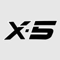 Nitro Boat X-5 Model Decal 153241 - "X-5" Black 26 1/2 X 9 1/2 Inch
