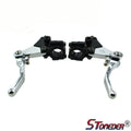 STONEDER Folding Clutch & Brake Levers Set for Drum Brake Cafe Racer Motorcycle