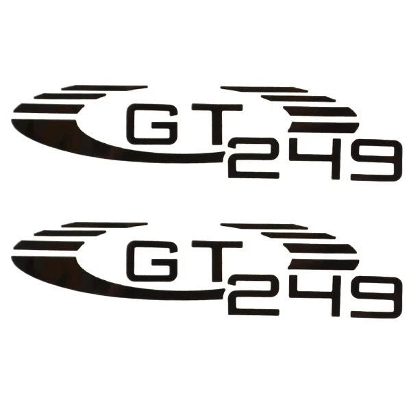 Glastron Boat Emblem Decal Sticker - GT 249 Black (pair)
