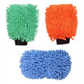 Doublesided Chenille Microfiber Car Washing Gloves Washable for Motorcycle Use
