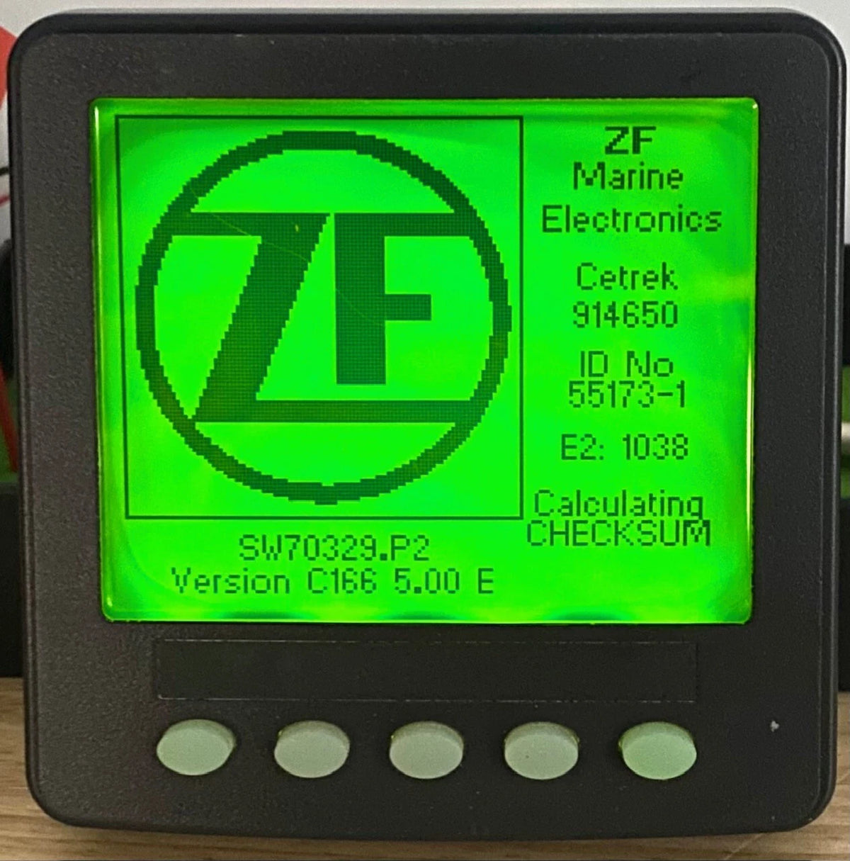 ZF Marine Display, 2610, 4" Display, Version C166 5.00 E