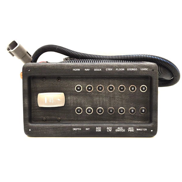 Godfrey Boat Breaker Switch Panel 292154 - Sanpan Gray Woodgrain