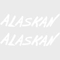 Lund Boat Model Decals - Alaskan White Stickers (pair)