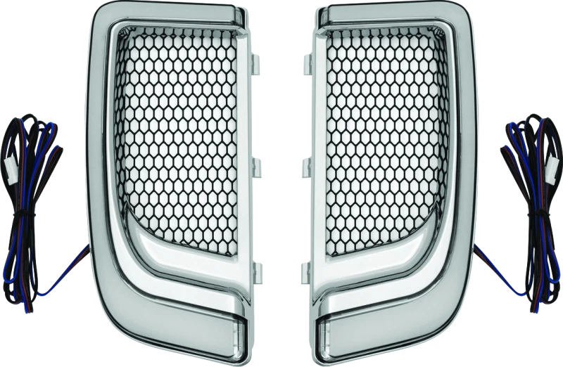 Kuryakyn Tracer Lower Fairing Grill Chrome – Fits Harley Davidson 2014-2016